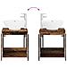 Mobile Lavabo da Parete Legno antico 49,5 x 44,5 x 65 cm - Foto miniatura 7