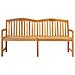 Panchina in legno intagliata a mano Naturale 150 x 60 x 90 cm - Foto miniatura 3