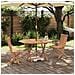 Set Bistro da Giardino 3 pcs Marrone Legno Teak Massello - Foto miniatura 2