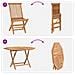 Set Bistro da Giardino 3 pcs Marrone Legno Teak Massello - Foto miniatura 9