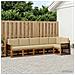 Set di divani da esterno 6 pcs Naturale e Beige Poliestere - Foto miniatura 2