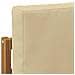 Set di divani da esterno 6 pcs Naturale e Beige Poliestere - Foto miniatura 6