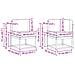 Set di divani da esterno 6 pcs Naturale e Beige Poliestere - Foto miniatura 9