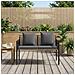 Panchine da esterno 2 -Seater 116 x 56 x 75 cm polyrattan - Foto miniatura 3