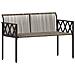 Panchine da esterno 2 -Seater 116 x 56 x 75 cm polyrattan - Foto miniatura 4
