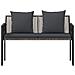 Panchine da esterno 2 -Seater 116 x 56 x 75 cm polyrattan - Foto miniatura 5