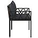 Panchine da esterno 2 -Seater 116 x 56 x 75 cm polyrattan - Foto miniatura 6