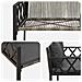 Panchine da esterno 2 -Seater 116 x 56 x 75 cm polyrattan - Foto miniatura 8