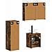 Set di mobili per il bagno 4 pcs Rovere Fumo - Foto miniatura 3