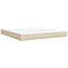 Letto con contenitore LED e materasso Crema 180 x 200 cm - Foto miniatura 7