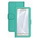 Custodia a Libro Universale per Smartphone 4.5 "- 5.0" Colore Verde - Foto miniatura 1