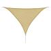 Parasole a Vela Oxford Triangolare 3,6x3,6x3,6 m Beige - Foto miniatura 1