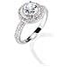 Anello Donna In Argento 925/1000 Bianco Con Zircone Bianco, Linea Tesori, Misura 18, 5.0 Grammi - Foto miniatura 1