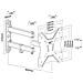 013-1122 Supporto A Muro Orientabile Per Tv Lcd Led 23-42"", 3 Snodi - Foto miniatura 3