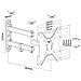 013-1122 Supporto A Muro Orientabile Per Tv Lcd Led 23-42"", 3 Snodi - Foto miniatura 2