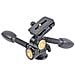 treppiedi Testa A 3vie Con Piastra Di Sgancio Rapido, Carico Di 6kg - Foto miniatura 2