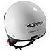 Casco Demi Jet Scooter Moto Omologato Ece 22 05 Frontino Sonicmoto Bianco Xs - Foto miniatura 2
