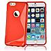 Custodia Compatibile Con Apple Iphone 6 / Iphone 6s In Rosso Cremisi - Coperchio Protettivo In Silicone Tpu Flessibile - Foto miniatura 5