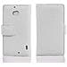 Custodia Compatibile Con Nokia Lumia 929 / 930 In Magnesio Bianco - Coperchio Protettivo Con Chiusura Magnetica E 3 Slot Per Carte - Foto miniatura 2