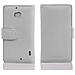 Custodia Compatibile Con Nokia Lumia 929 / 930 In Magnesio Bianco - Coperchio Protettivo Con Chiusura Magnetica E 3 Slot Per Carte - Foto miniatura 5
