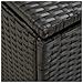 Baule da Giardino in Polyrattan 100x50x50 cm Nero - Foto miniatura 6