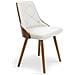 Set Di 2 Sedie Scandinave Lalix Legno Nocciola E Bianco - Foto miniatura 2
