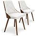 Set Di 2 Sedie Scandinave Lalix Legno Nocciola E Bianco - Foto miniatura 1