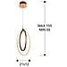 Lampada A Sospensione A Led Integrata, Oro Rosa - Foto miniatura 8