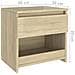 Comodini 2pz Rovere Sonoma 40x30x39 cm in Legno Multistrato - Foto miniatura 8