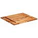 Piano Tavolo in Legno Massello di Acacia 25-27 mm 70x80 cm - Foto miniatura 5