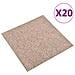 Quadrotte di Moquette 20 pz 5 m² 50x50 cm Beige - Foto miniatura 1