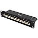 Pannello Patch 10"", 12xrj45, Cat6a, Stp, 10gbps, Metallo, Nero - Foto miniatura 1