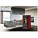 Stufa a Pellet Green 100 in Acciaio Potenza 10 kW Colore Rosso - Foto miniatura 3