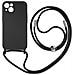 Cover Semirigida Per Iphone 13 Cordino Nylon Intrecciato 80 Cm Nera - Foto miniatura 1