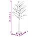 Betulla con LED Bianco Caldo 128 LED 220 cm - Foto miniatura 7