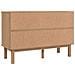 Cassettiera Marrone Bianca 113,5x39,5x73 Cm Legno Massello Pino - Foto miniatura 7