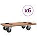 Pedane 6 Pz Rettangolari In Legno Multistrato - Foto miniatura 2