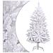 Albero Di Natale Artificiale Incernierato Con Base Bianco 120cm - Foto miniatura 1
