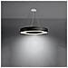 Lampadario Saturno Slim 70 Nero Sl. 0754 - Minimalista Lampadari Nero 102x70x70 Cm - Foto miniatura 3