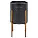Vaso Per Piante Rialzato Serotina Metallo 32 Cm Nero - Foto miniatura 2