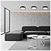 Lampada A Soffitto Eveline - Marrone - Legno, Vetro - 8x37x37 Cm - Foto miniatura 2