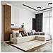 Lampada A Soffitto Eveline - Marrone - Legno, Vetro - 8x37x37 Cm - Foto miniatura 3