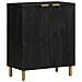 Credenza Nera 60x33x75 Cm In Legno Multistrato - Foto miniatura 1