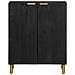 Credenza Nera 60x33x75 Cm In Legno Multistrato - Foto miniatura 3