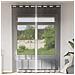 Tende In Voile Con Occhielli 2 Pz Nero 140x260 Cm - Foto miniatura 1