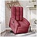 Poltrona Alzapersona Reclinabile Rosso Vino In Tessuto - Foto miniatura 8