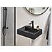 Lavabo A Parete Nero 50 X 38 Cm Quenko - Foto miniatura 1