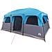 Tenda Familiare Cabina per 9 Persone Blu Impermeabile - Foto miniatura 3