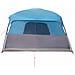 Tenda Familiare Cabina per 9 Persone Blu Impermeabile - Foto miniatura 6