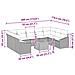 Set Divani Giardino 10 Pezzi Cuscini Grigio Polirattan Acacia - Foto miniatura 9